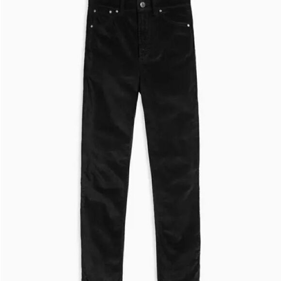 Rag & Bone NWT High Rise Black Velvet Skinny Pant. Size 26. - Picture 6 of 12